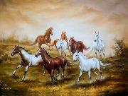 unknow artist Horses 011 painting